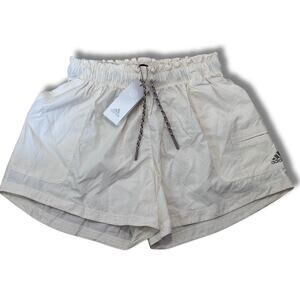 Adidas women S multi sport shorts WONDER WHITE new with tags